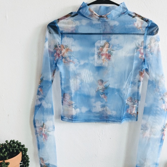 sheer cherub top